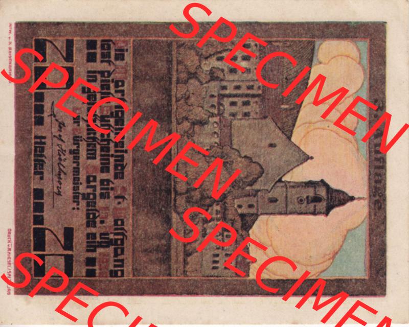 Notgeldscheine Oberösterreich St. Wolfgang im Salzkammergut 1920, 20 Heller (1). Notgeld Oberösterreich St. Wolfgang im Salzkammergut, Notgeldscheine... Sammlung