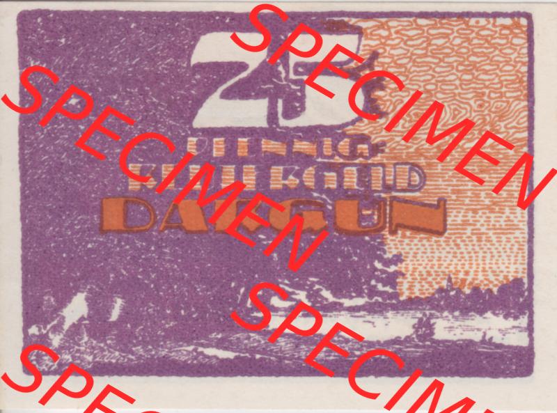 Deutsches Reich Reutergeld Dargun 25 Pfennig, das Digitale Bild mit der Vorderseite vom hier gezeigten Reutergeld-Notgeld steht im online Katalog zum katalogisieren und kategorisieren der eigenen... Sammlung