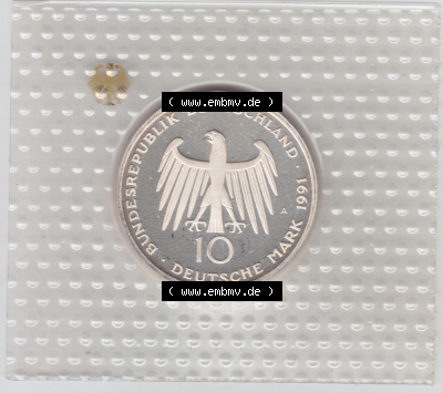 Münzen Deutsche Mark Silbermünze 1991 (1) Sammlung