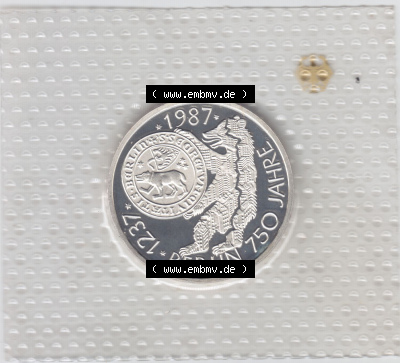 Münzen Deutsche Mark Silbermünze 1987 (2) Sammlung