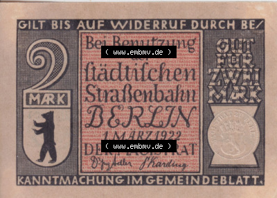Notgeldscheine aus Berlin 1900 Hochbahn über dem Landwehrkanal (2) Sammlung