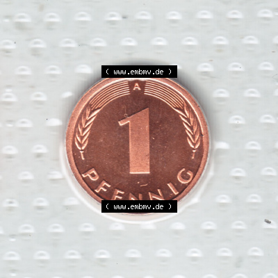 Münzen Deutschland Münzsätze Deutsche Mark Stempelglanz 1998, 1 Pfennig (1) Sammlung