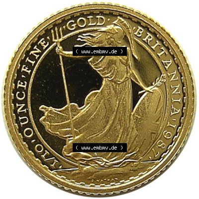 Münzen Großbritannien Goldmünze 1987 (2) Sammlung