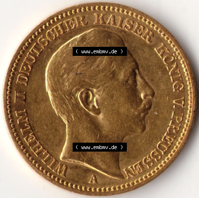 Münzen Deutsches Kaiserreich Goldmünze 1890 (2) Sammlung