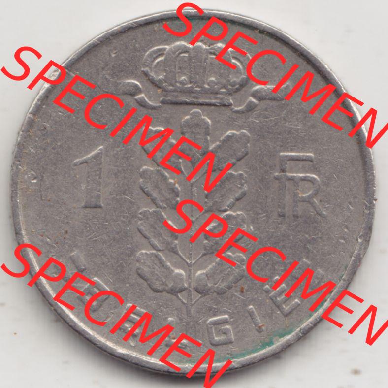 Münzen Belgien Eurovorläufer, Umlaufmünze vor Euroeinführung 1950-1988, 1 Francs-Franken 1964 Belgie (1) Sammlung