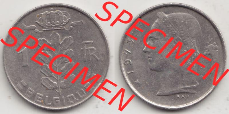 Münzen Belgien Eurovorläufer, Umlaufmünze vor Euroeinführung 1950-1988, 1 Francs-Franken 1973 Belgique (3) Sammlung