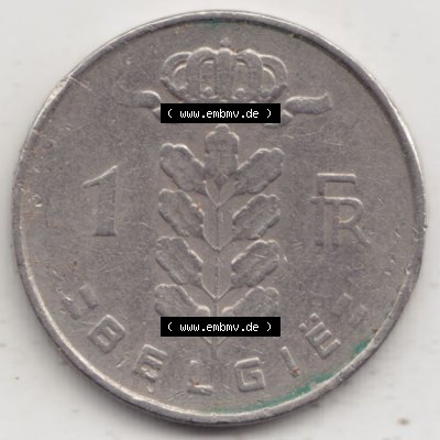 Münzen Belgien Eurovorläufer, Umlaufmünze vor Euroeinführung 1950-1988, 1 Francs-Franken 1964 Belgie (1) Sammlung