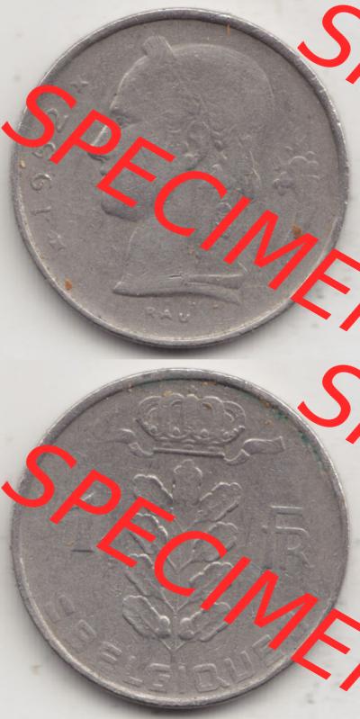 Münzen Belgien Eurovorläufer, Umlaufmünze vor Euroeinführung 1950-1988, 1 Francs-Franken 1952 Belgique (4) Sammlung