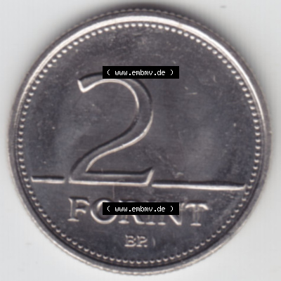 Münzen Ungarn / Magyarország Eurovorläufer, Umlaufmünze vor Euroeinführung 1992-2008, 2 Forint 2003 (2) Sammlung