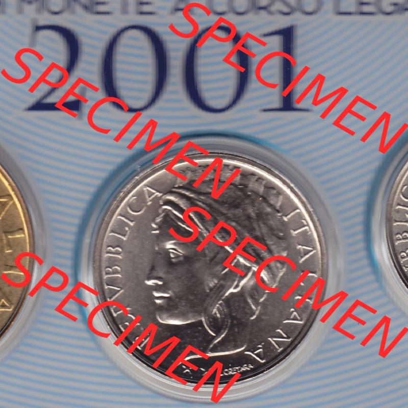 Münzen Italien / Italia Eurovorläufer, Umlaufmünze vor Euroeinführung 1993-2001, 100 Lira-Lire Vor Euro 2001 (1) Sammlung