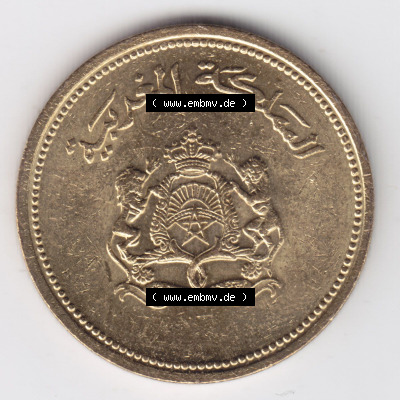 Münzen aus Afrika Marokko Umlaufmünze 1987-1987, AH1407, 20 Centime (1) Sammlung