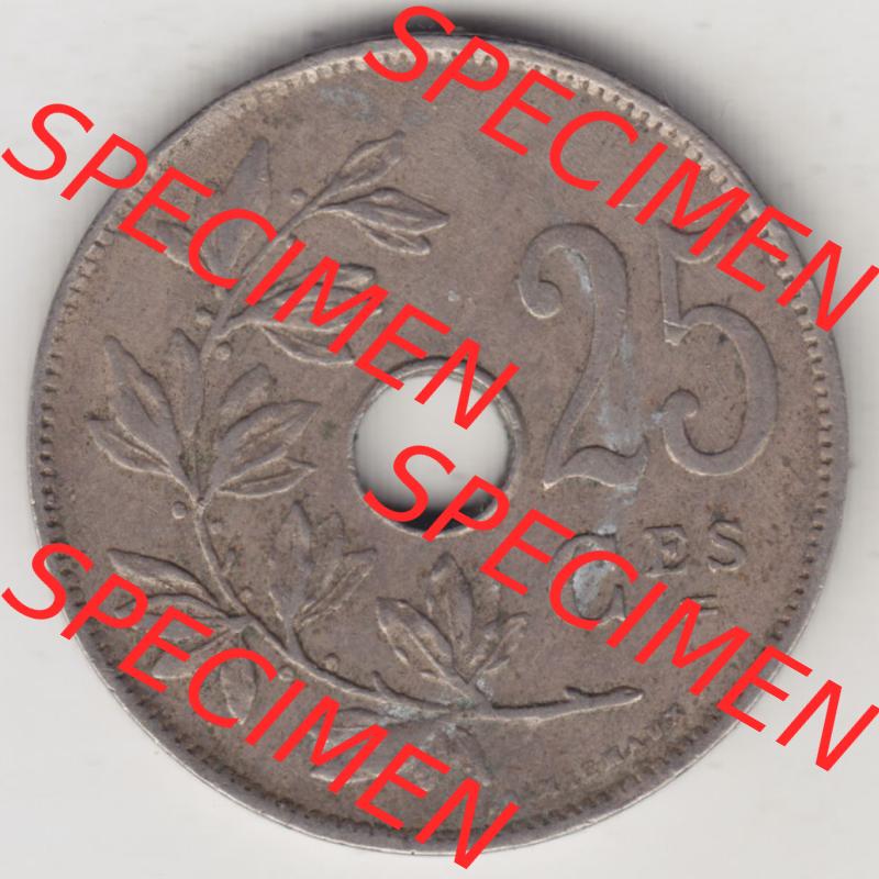 Münzen Belgien Eurovorläufer, Umlaufmünze vor Euroeinführung 1913-1929, 25 Ces, 1921 Centimes Belgique (1) Sammlung