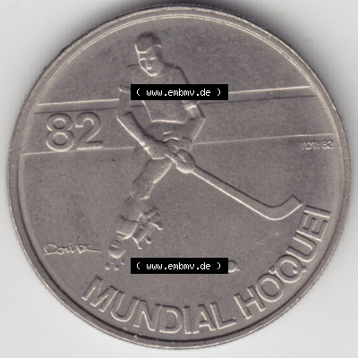 Münzen Portugal Eurovorläufer, Sondermünze vor Euroeinführung 1982-1982, 5 Escudo Mundial Hoquei Rollhockey-Weltmeisterschaft... Sammlung