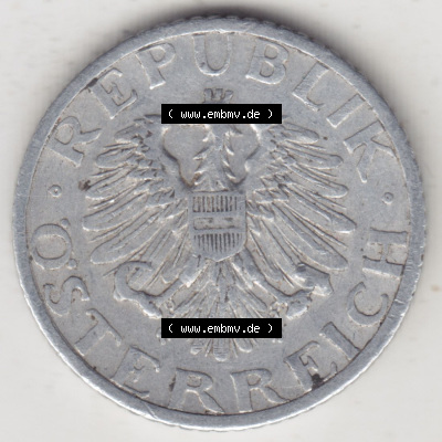 Münzen Österreich / Austria Eurovorläufer, Umlaufmünze vor Euroeinführung 1946-1955, 50 Groschen 1947 III. (1) Sammlung