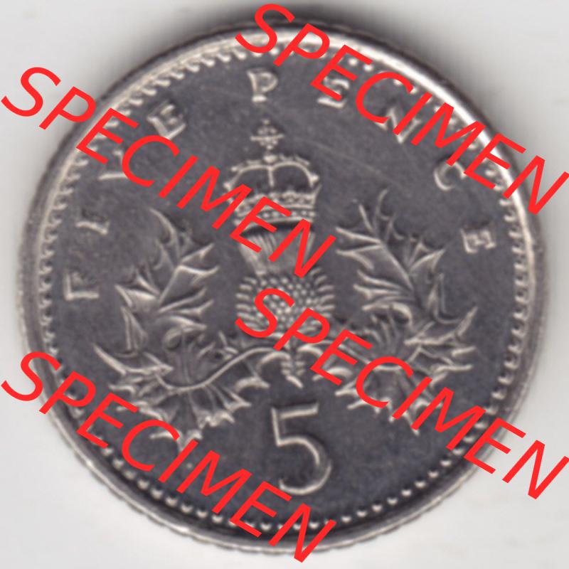 Münzen Großbritannien Eurovorläufer, Umlaufmünze vor Euroeinführung 1990-1997, 5 Pence (1) Sammlung