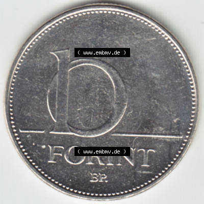 Münzen Ungarn / Magyarország Eurovorläufer, Umlaufmünze vor Euroeinführung 1992-2011, 10 Forint 2003 (2) Sammlung