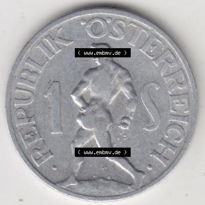 Münzen Österreich / Austria Eurovorläufer, Umlaufmünze vor Euroeinführung 1946-1957, 1 Schilling 1946 II. (2) Sammlung