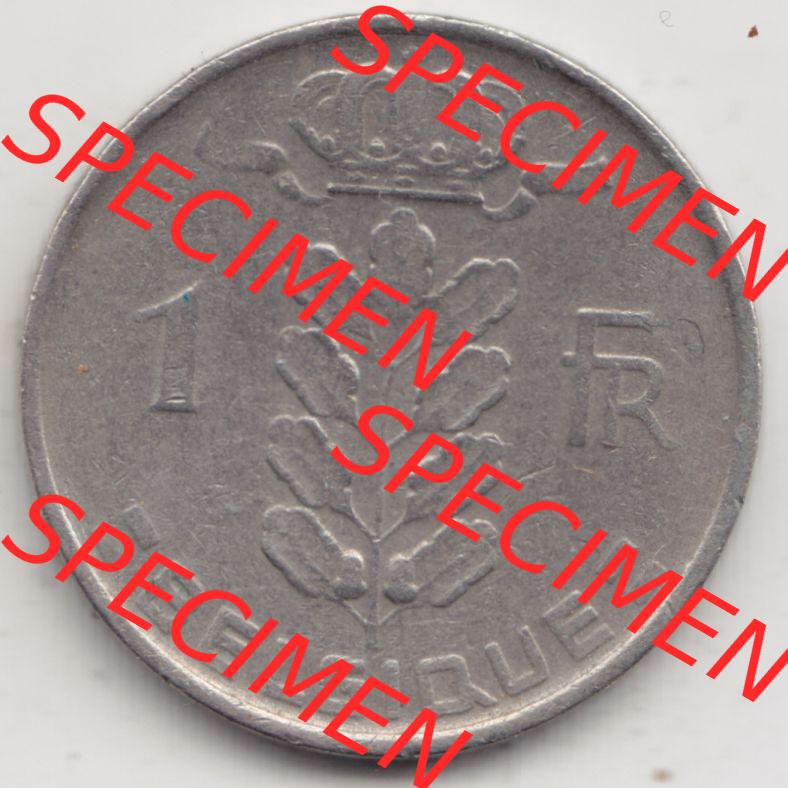 Münzen Belgien Eurovorläufer, Umlaufmünze vor Euroeinführung 1950-1988, 1 Francs-Franken 1958 Belgique (1) Sammlung