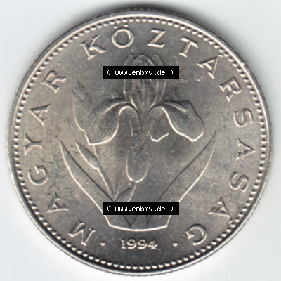 Münzen Ungarn / Magyarország Eurovorläufer, Umlaufmünze vor Euroeinführung 1992-2011, 002000, 20 Forint 1994 (1) Sammlung