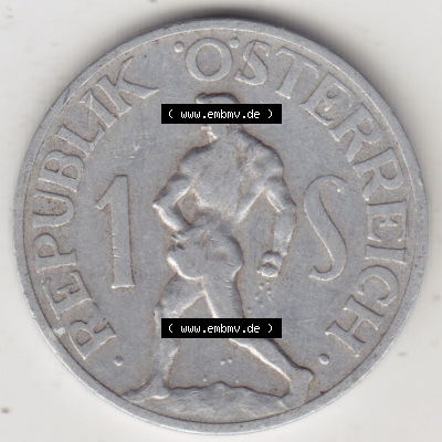 Münzen Österreich / Austria Eurovorläufer, Umlaufmünze vor Euroeinführung 1946-1957, 1 Schilling 1946 III. (2) Sammlung