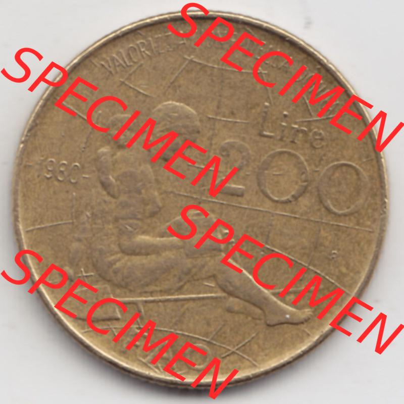 Münzen Italien / Italia Eurovorläufer, Umlaufmünze vor Euroeinführung 1980-1980, 200 Lire FAO - Internationales Jahr der Frau (1) Sammlung