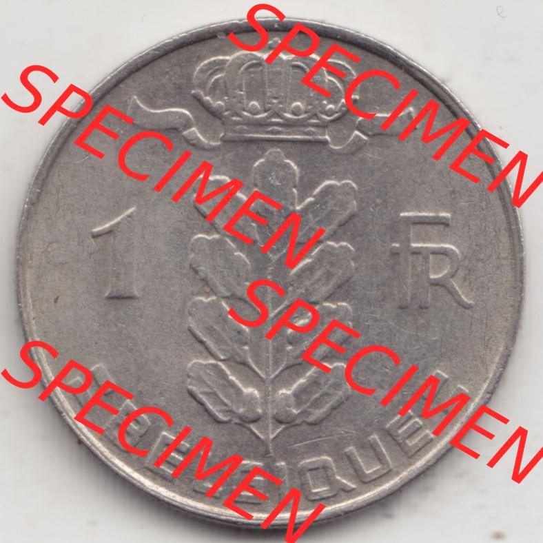 Münzen Belgien Eurovorläufer, Umlaufmünze vor Euroeinführung 1950-1988, 1 Francs-Franken 1976 I. Belgique (1) Sammlung