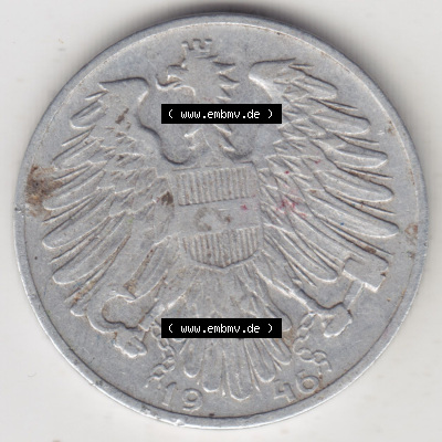 Münzen Österreich / Austria Eurovorläufer, Umlaufmünze vor Euroeinführung 1946-1957, 1 Schilling 1946 I. (1) Sammlung