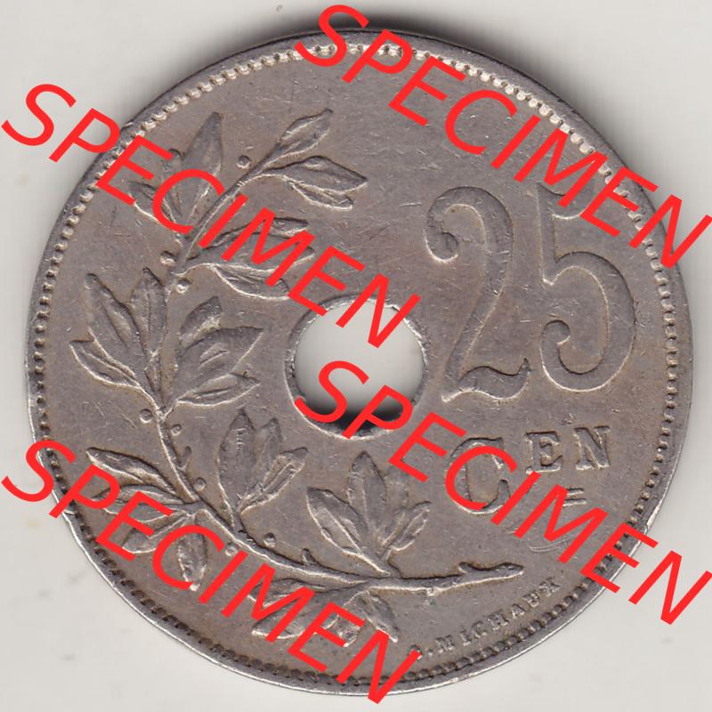 Münzen Belgien Eurovorläufer, Umlaufmünze vor Euroeinführung 1910-1929, 25 Centime - KONINKRIJK BELGIË 1929 (2) Sammlung