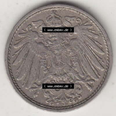Münzen Deutschland 1871-1918 Kaiserreich 1890-1916, 10 Pfennig G, 1914 (2) Sammlung