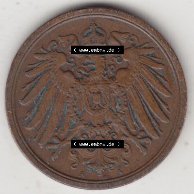 Münzen Deutschland 1871-1918 Kaiserreich 1904-1916, 2 Pfennig A, 1907 (2) Sammlung