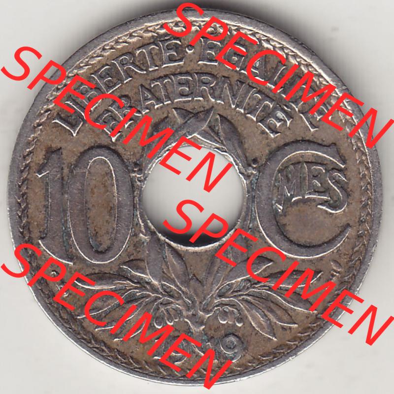 Münzen Frankreich Eurovorläufer, Umlaufmünze vor Euroeinführung 1917-1938, 10 Centimes, RF - Frankreich 10 CMES EGALITÉ FRATERNITÉ LIBERTÉ 1919-1.... Sammlung