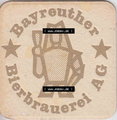 Bierdeckel Aktien-Bier Bayreuther Bierbrauerei AG, aus Lust am Durst (3) Sammlung