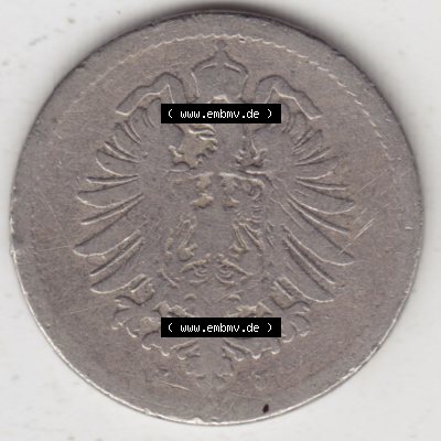 Münzen Deutschland 1871-1918 Kaiserreich 1874-1889, 5 Pfennig J, 1876 (2) Sammlung