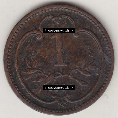 Münzen Österreich / Austria Eurovorläufer, Umlaufmünze vor Euroeinführung 1892-1916, 1 Heller 1895 (2) Sammlung