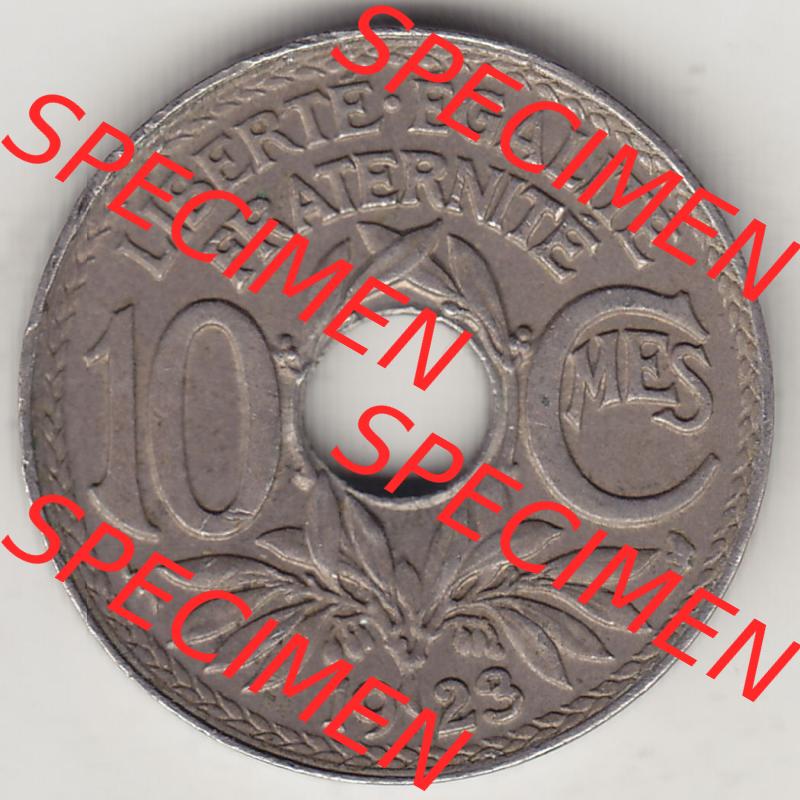 Münzen Frankreich Eurovorläufer, Umlaufmünze vor Euroeinführung 1917-1938, 10 Centimes, RF - Frankreich 10 CMES EGALITÉ FRATERNITÉ LIBERTÉ 1923-1.... Sammlung