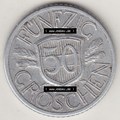 Münzen Österreich / Austria Eurovorläufer, Umlaufmünze vor Euroeinführung 1946-1955, 50 Groschen 1946 (2) Sammlung