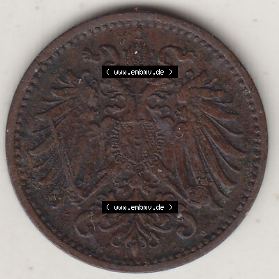 Münzen Österreich / Austria Eurovorläufer, Umlaufmünze vor Euroeinführung 1892-1916, 1 Heller 1895 (1) Sammlung