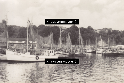 Alte Fotos der Stubbenkammer bei Sassnitz / Saßnitz in Mecklenburg-Vorpommern Am Fischerhafen. Alter und echter original Foto-Abzug... Sammlung