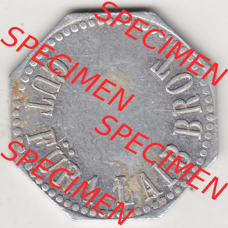 Alte Wertmarken Allgemein Brotmarke, Gut für ein Laib Brot, Joh. Kessler, Neumühle. Vorderseite einer Wertmarke. Das digitale Bild der Wertmarke dürfen... Sammlung