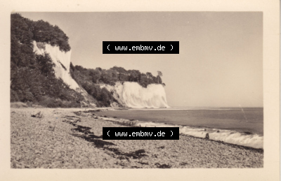 Alte Fotos der Stubbenkammer bei Sassnitz / Saßnitz in Mecklenburg-Vorpommern 1957, 1. Stubbenkammer A 4286, E 1369. Altes Foto... Sammlung