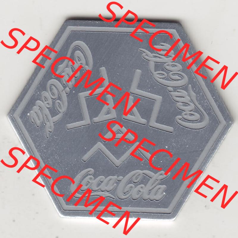 Alte Wertmarken Allgemein Limonaden-Marke Coca-Cola. Vorderseite einer Wertmarke. Das digitale Bild der Wertmarke dürfen private Sammler für sich und der Nutzung auf der eigenen... Sammlung