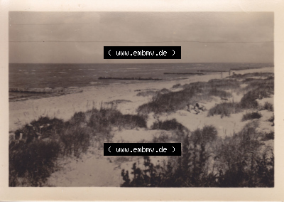 Alte Fotos von der Insel Poel in Mecklenburg-Vorpommern, 1955 Schwarzer Busch, Strand. Alter und echter original Foto-Abzug aus... Sammlung