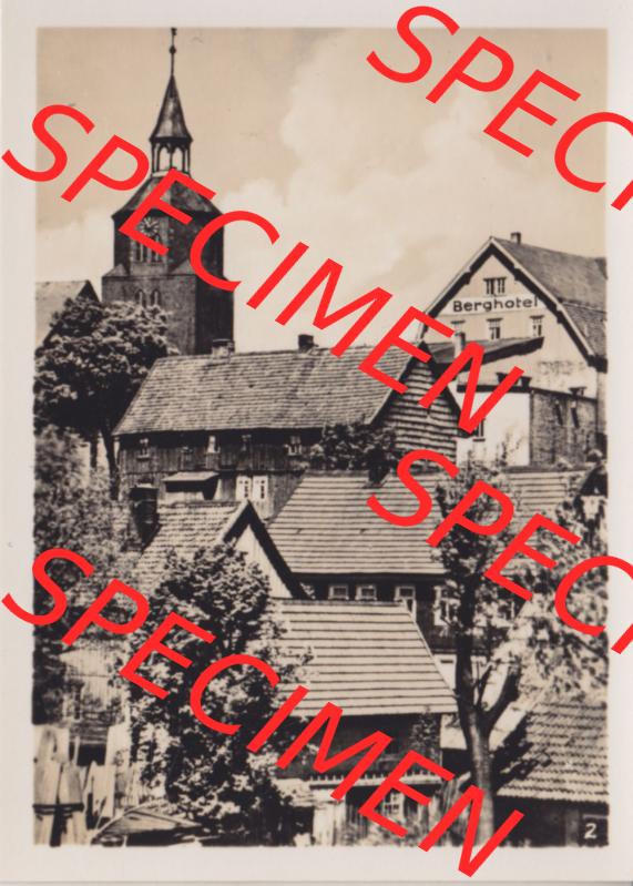 Alte Fotos von Stadt Benneckenstein in Kreis Harz zu DDR-Zeiten, 2. Das malerische Benneckenstein. Alter und echter original Foto-Abzug aus einer Fotomappe, welche zu DDR-Zeiten... Sammlung