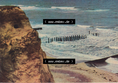 Alte Fotos von Ostseebad Ahrenshoop Lithografien in Mecklenburg-Vorpommern 7. Steilküste. Alter und echter original Foto-Abzug... Sammlung