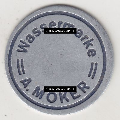 Alte Wertmarken Allgemein Wassermarke von A. Moker. Rückseite einer Wertmarke. Das digitale Bild der Wertmarke dürfen private Sammler für sich und der Nutzung auf der... Sammlung