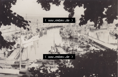 Alte Fotos der Stubbenkammer bei Sassnitz / Saßnitz in Mecklenburg-Vorpommern Am Hafen. Alter und echter original Foto-Abzug... Sammlung