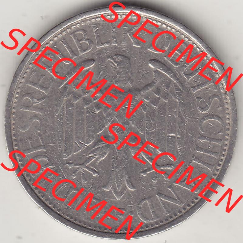 BRD Münzen 1 DM, Umlaufmünze 1950-2001, 1 DM Deutsche Mark, 1974 F-1 (1) Sammlung