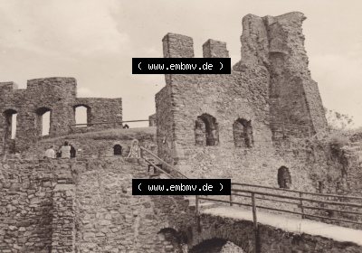 Alte Fotos von Stadt Frauenstein in Mittelsachsen, Frauenstein, Burgruine. Alter und echter original Foto-Abzug aus einer Fotomappe,... Sammlung