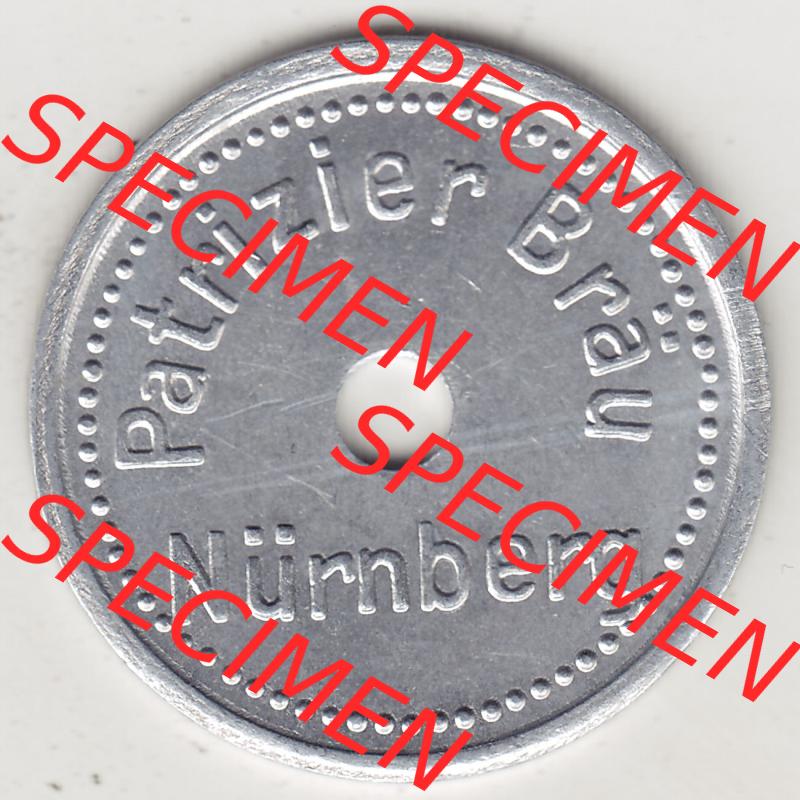 Alte Biermarken Allgemein Patrizier Bräu Nürnberg. Rückseite einer Biermarke. Das digitale Bild der Biermarke dürfen private Sammler für sich und der Nutzung auf... Sammlung
