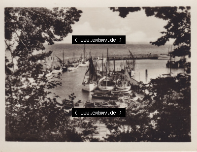 Alte Fotos von Ostseebad Sassnitz in Mecklenburg-Vorpommern 1954, Ostseebad Saßnitz auf Rügen. Alter und echter original Foto-Abzug... Sammlung